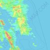 Eastern Samar topographic map, elevation, terrain