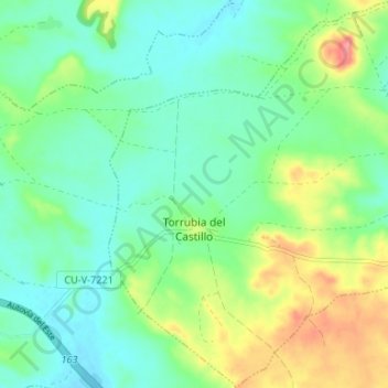 Torrubia del Castillo topographic map, elevation, terrain