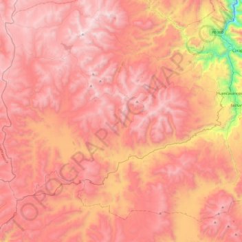 Sancos topographic map, elevation, terrain