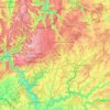 Neckar-Odenwald-Kreis topographic map, elevation, terrain
