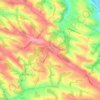 Montbrun-Lauragais topographic map, elevation, terrain