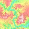 Pantà de Riba-roja topographic map, elevation, terrain