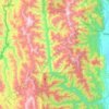 Falam topographic map, elevation, terrain