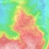 Sekaran topographic map, elevation, terrain
