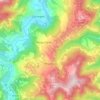 Prunetto topographic map, elevation, terrain