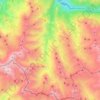 Valloire topographic map, elevation, terrain