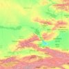 Kasachische Autonome Bezirk Ili topographic map, elevation, terrain