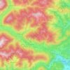 Gnesau topographic map, elevation, terrain