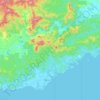 Namosi topographic map, elevation, terrain
