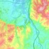 Roliça topographic map, elevation, terrain