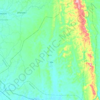Killa topographic map, elevation, terrain