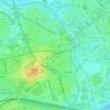 Linden-Mitte topographic map, elevation, terrain