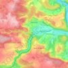 Warnant topographic map, elevation, terrain