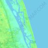 Indian River Shores topographic map, elevation, terrain