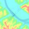 Cheatham Dam topographic map, elevation, terrain