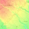 Bisauli topographic map, elevation, terrain