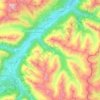 Zuoz topographic map, elevation, terrain