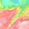 Sohiong topographic map, elevation, terrain