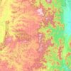 Kashipur topographic map, elevation, terrain