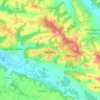 Morlanne topographic map, elevation, terrain