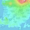 Lombok Tengah topographic map, elevation, terrain