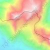 Amherst Glacier topographic map, elevation, terrain