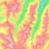 Valgrisenche topographic map, elevation, terrain