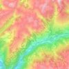 Aime-la-Plagne topographic map, elevation, terrain