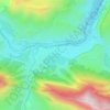 Карадах topographic map, elevation, terrain