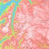 Ullensvang topographic map, elevation, terrain