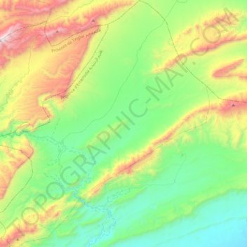 Amellagou املاكو topographic map, elevation, terrain