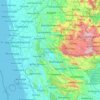 Sabaragamuwa Province topographic map, elevation, terrain