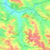 Montégut topographic map, elevation, terrain