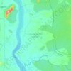 Dummugudem mandal topographic map, elevation, terrain