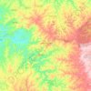 Coronel Vivida topographic map, elevation, terrain