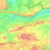 Chitrangi Tahsil topographic map, elevation, terrain