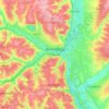 Bélgorod topographic map, elevation, terrain