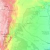 Río Pilcomayo topographic map, elevation, terrain