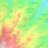 Teror topographic map, elevation, terrain