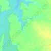 Badwai topographic map, elevation, terrain