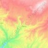 Huanca topographic map, elevation, terrain