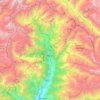 Manali topographic map, elevation, terrain