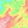 Samacá topographic map, elevation, terrain