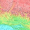 Gandaki Pradesh topographic map, elevation, terrain