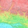 Provinz Gandaki topographic map, elevation, terrain