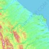 Ancona topographic map, elevation, terrain