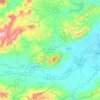 Délégation Jendouba Nord topographic map, elevation, terrain