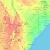 Kenya topographic map, elevation, terrain