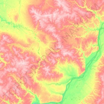 сельское поселение Кипиево topographic map, elevation, terrain