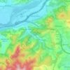 Dolný Hričov topographic map, elevation, terrain
